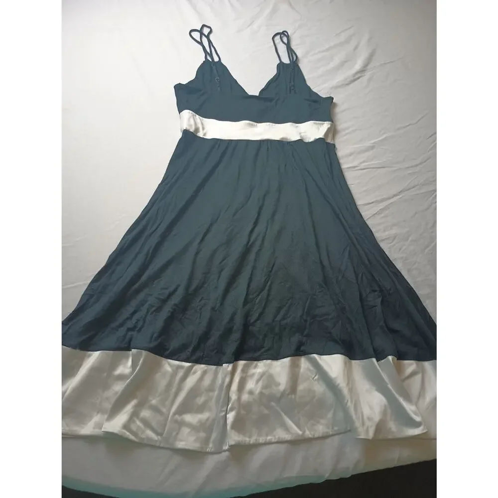 Express Baby‎ doll Mini Dress Women Size Medium Black White Sleeveless Office - Picture 5 of 5